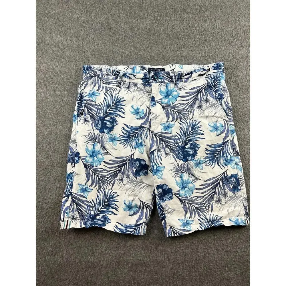 Cactus Man Men's Floral Print Bermuda Shorts‎ Size 34